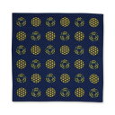 JIKAN STYLE ミヤモトコレクション おかみさんの小風呂敷 ミモザ 日本製 ネイビー 約50×50cm 30049
