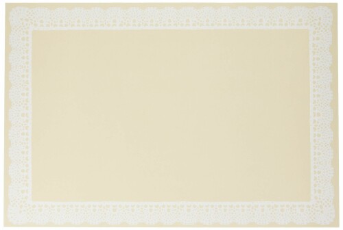 アーテック テーブルマットレースB M ベージュ TE-M09 無蛍光和紙 日本 (100枚入) QMTD701