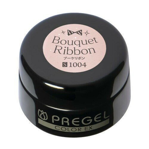 PRE GEL カラーEX ブーケリボン 3g PG-CE1004 カラージェル 商品紹介 プリジェルカラーEXより「スウィートリボンシリーズ」。 カラー:ブーケリボン ジェルタイプ:シアーカラー、グリッターカラー 内容量:3g ▼カラー説明 チークのように色づく血色ピンク ▼特徴 濃度:2度塗りで透け感のあるタイプ カラー分類:ピンク系 【硬化時間】 レクシアパーフェクト/EX 36W:30秒 レクシアHD 6W:30秒 レクシアA 6W:30秒 UV 36W:1〜2分 ※LED推奨。 ※必ず撹拌してからご使用ください。 ※使用しているカラーの顔料によって沈殿速度が異なります。時間が経過すると顔料が凝集し、粒子が目立つことがございます。 ※光に弱い化粧品色素を使用しているため、環境によっては他のカラーよりも早く退色が進む場合がございます。予めご了承ください。 ※ジェルの塗布量、カラーの種類によっては硬化時間を長めに調節してください。 安全警告 ■爪に異常があるときは、お使いにならないでください。 ■使用中に赤味、はれ、かゆみ、刺激等の異常があらわれた場合は、使用を中止してください。そのまま化粧品類の使用を続けますと症状を悪化させることがありますので、皮膚科専門医等に相談されることをおすすめします。 ■爪以外にはお使いにならないでください。 ■万一目に入った場合は、こすらずに多量の水で洗い流してください。刺激や異物感が残る場合は、眼科専門医等にご相談ください。 ■使用後はしっかり蓋を締めて、乳幼児の手の届く場所、高温の場所、並びに、直射日光の当たる場所を避けて保管してください。 ■可燃性ですので、火気に十分注意してください。 商品コード34081577489商品名PRE GEL カラーEX ブーケリボン 3g PG-CE1004カラーピンク※他モールでも併売しているため、タイミングによって在庫切れの可能性がございます。その際は、別途ご連絡させていただきます。※他モールでも併売しているため、タイミングによって在庫切れの可能性がございます。その際は、別途ご連絡させていただきます。