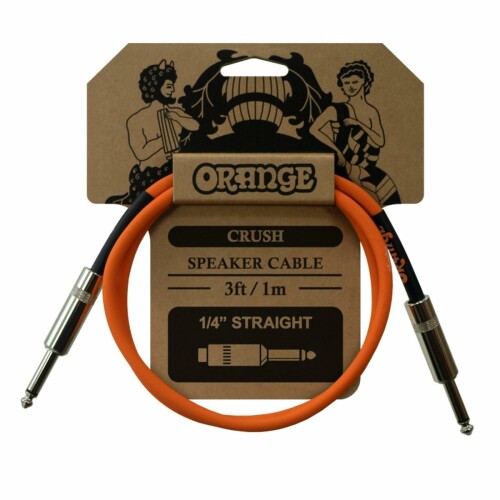 ORANGE CRUSH Speaker Cable 3ft 1m 1/4