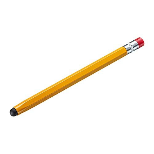 サンワサプライ タッチペン シリコンゴム 鉛筆型 オレンジ PDA-PEN53D