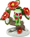 ダイカイ(DAIKAI) コポー Copeau 雪椿の盆栽とカエル 7.2×4.3×7.4cm 74032