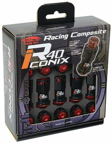 KYO-EI (協永産業) ホイールロックナット Racing Composite R40 iCONIX 樹脂キャップ付 RIF-01KU