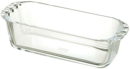HARIO(ハリオ) 耐熱ガラス製 パウンド型 850ml BUONO kitchen グラタン皿 日本製 HPND-85-BK