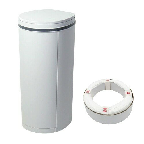 おむつ処理用ゴミ箱 DEO・PAIL（デオペール） 21L 専用カセット1個付 防臭 消臭 抗菌 ベビー 介護用 ラ..