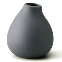 TAMAKI フラワーベース AYA(アヤ) ブラック 8cm×9cm T-956373