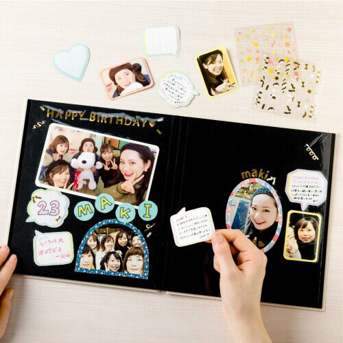 いろは出版 プレゼントアルバム アルバム 貼るタイプ GIFT WRAPPING ALBUM Daisy L...