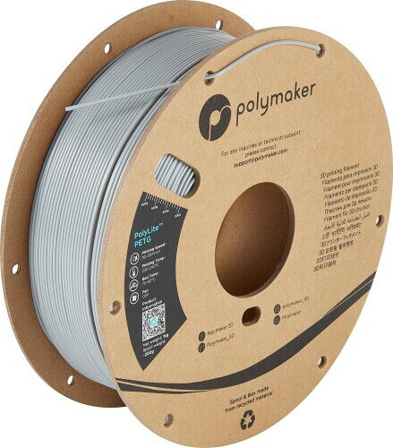 ポリメーカ(Polymaker)3Dプリンタ―用フィラメント PolyLite PETG 1.75mm径 1kg巻 グレー