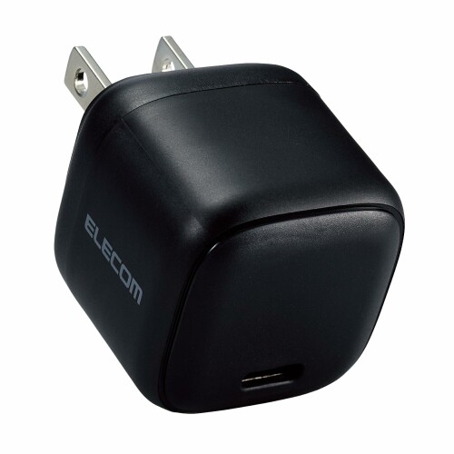 エレコム 充電器 Type-C 20W USB PD対応 USB-C 1ポート 折りたたみ式プラグ PSE認証 ブラック EC-AC7320BK USB Power Deliveryに対応したUSB Type-C(TM)ポートを搭載し、対応するスマートフォン、タブレットなどを充電できるUSB AC充電器です。 USB Power Delivery(パワーデリバリー)とは、アダプターと接続機器間で情報をやり取りすることで、その機器間における最適な電力を選択し、高速充電を実現するUSB規格です。 ※本製品の最大出力は20Wです。 手のひらにすっぽり隠れるほど小さく(幅約33.7mm×厚み約33.7mm×高さ約33.7mm)、軽量(約39.1g)なので外出や出張などの際の持ち運びに便利です。 USB Power Deliveryに対応しています。iPhoneを約30分で50%まで充電できるから、外出先でスピード充電が可能です。 【仕様】 ■対応機種:USB Type-CポートからUSB Power Delivery (20W)の規格内で充電可能な機器 ■定格入力電圧:AC100V〜240V、50Hz/60Hz ■定格入力電流:0.7A ■定格出力電力:20W ■定格出力電圧:5V/9V/12V ■定格出力電流:5V時3A/9V時2.22A/12V時1.67A ■外形寸法:幅約33.7mm×奥行約33.7mm×高さ約33.7mm ■重量:約39.1g ■カラー:ブラック ■使用可能地域:日本 ■保証期間:1年間 ■コネクタ形状:USB Type-Cポート×1 ■コンセントプラグ仕様:90度スイング構造 ■使用温度範囲:-10[度]〜25[度] ■法令:◇PSE 特定電気用品 ■その他: ※USB Type-C and USB-C are trademarks of USB Implementers Forum 【説明】 ■USB Power Deliveryに対応したUSB Type-Cポートを搭載し、対応するスマートフォン、タブレットなどを充電できるUSB AC充電器です。 ■USB Power Delivery(パワーデリバリー)とは、アダプターと接続機器間で情報をやり取りすることで、その機器間における最適な電力を選択し、高速充電を実現するUSB規格です。 ※本製品の最大出力は20Wです。 ■手のひらにすっぽり隠れるほど小さく(幅約33.7mm×厚み約33.7mm×高さ約33.7mm)、軽量(約39.1g)なので外出や出張などの際の持ち運びに便利です。 ■USB Power Deliveryに対応しています。iPhoneを約30分で50%まで充電できるから、外出先でスピード充電が可能です。 ■USB Power Deliveryに対応したUSB Type-Cポートを搭載し、機器に応じて出力が5V/3A、9V/2.22A、12V/1.67Aと可変し、iPhoneなどのスマートフォン、iPadなどのタブレットを高速充電できます。 ■未使用時は電源プラグを折りたたんで充電器本体に収納可能です。スッキリとコンパクトに収納できるので、持ち運びにも便利です。 ■本製品はUSB-IFのテストと同等のテストを当社独自で実施し、高い安全性が保たれているため、USB Power Delivery対応製品にご使用いただけます。 ■耐トラッキング性の要求事項(PSE:電気用品安全法)を満たしたコンセントプラグを採用しています。 ※本製品にケーブルは同梱しておりません。別途USBケーブルなどをご用意ください。 ※機器本体や充電器が濡れた状態で充電すると、異常な発熱 ■焼損の原因となり大変危険ですのでおやめください。 ※USB Type-C and USB-C are trademarks of USB Implementers Forum ■自社環境認定基準を1つ以上満たし、『THINK ECOLOGY』マークを表示した製品です。 ■廃棄物削減に取り組み、製品に同梱する取扱説明書等をペーパーレス化した製品です。 ■環境保全に取り組み、製品の包装容器におけるプラスチック重量を、社内基準製品より20%以上削減した製品です。 ■環境保全に取り組み、製品の包装容器が紙 ■ダンボール ■ポリ袋のみで構成されている製品です。 【商品に関するお問い合わせ】 エレコム総合インフォメーションセンター TEL. 0570-084-465 FAX. 0570-050-012 受付時間 / 10:00〜19:00　年中無休 チャットサポートも可能です。詳細は 8056.jpをご確認ください。 商品コード34075503548商品名エレコム 充電器 Type-C 20W USB PD対応 USB-C 1ポート 折りたたみ式プラグ PSE認証 ブラック EC-AC7320BK型番EC-AC7320BKサイズ1)コンパクトカラーブラック※他モールでも併売しているため、タイミングによって在庫切れの可能性がございます。その際は、別途ご連絡させていただきます。※他モールでも併売しているため、タイミングによって在庫切れの可能性がございます。その際は、別途ご連絡させていただきます。