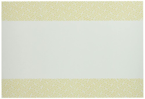 若泉漆器 上質紙マット 尺3寸長手テーブルマット 日本文様シリーズ 紗綾紋 100枚入 B-19-76