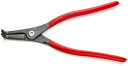 クニペックス KNIPEX 4921-A41 軸用精密スナップリングプライヤー 曲(SB)
