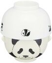 サンアート かわいい食器 モノクロあにまる 汁椀・お茶碗 セット 200ml ミニ パンダ SAN3311-1 日本製