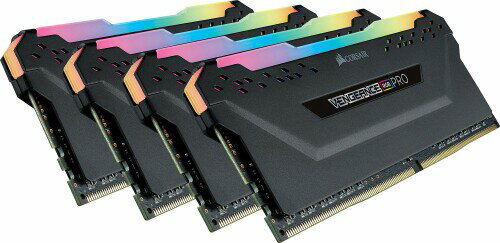 CORSAIR DDR4-3600MHz デスクトップPC用 メモリモジュール VENGEANCE RGB PRO シリーズ ブラック 32GB (8GB×4枚) CMW32GX4M4C3600C18 規格:PC4-28800 (DDR4-3600MHz) 容量:32GB [8GB×4枚] 種類:288Pin DDR4-SDRAM Unbuffered DIMM 定格電圧:1.35V Cas Latency:18 タイミング:18-19-19-39 XMP:XMP2.0対応 ヒートスプレッダ:VENGEANCE RGB PRO シリーズ ・ ヒートスプレッダカラー:BLACK 転送クロック:3600MHz ・ JEDEC準拠 ・ デュアルチャンネル:対応 製品保証:永久保証 説明 RGB LEDライトバーを搭載したCorsair VENGEANCE RGB PRO シリーズ 商品コード34039353581商品名CORSAIR DDR4-3600MHz デスクトップPC用 メモリモジュール VENGEANCE RGB PRO シリーズ ブラック 32GB (8GB&times;4枚) CMW32GX4M4C3600C18型番CMW32GX4M4C3600C18サイズ32GB(8GB&times;4枚)カラーブラック※他モールでも併売しているため、タイミングによって在庫切れの可能性がございます。その際は、別途ご連絡させていただきます。※他モールでも併売しているため、タイミングによって在庫切れの可能性がございます。その際は、別途ご連絡させていただきます。