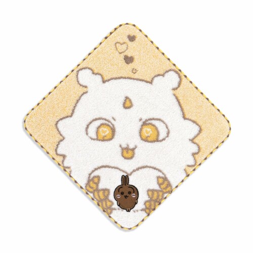 Mini Towels - ちいかわ(Chiikawa) かたまってるよ タオルハンカチ イエロー うさぎ 41-1270080 約25×25cm