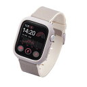 エレコム Apple Watch SE2 SE Series 6 5 4 40mm バンパー ハード &me ラバーコート グレージュ AW-23EBPPRGB