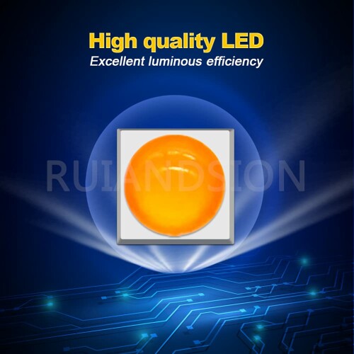 Ruiandsion 2pcs 1156 LED電球 6V 12V 24V アンバー 6-30V BA15S 7506車、オートバ...