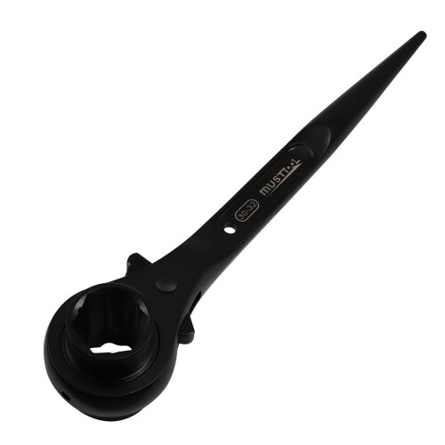 Wrenches - イチネンアクセス MUST TOOL(マストツール) レンチ RW-303236BKCR トリプルラチェットレンチ30/32/36 12850 ブラックニッケルメッキ