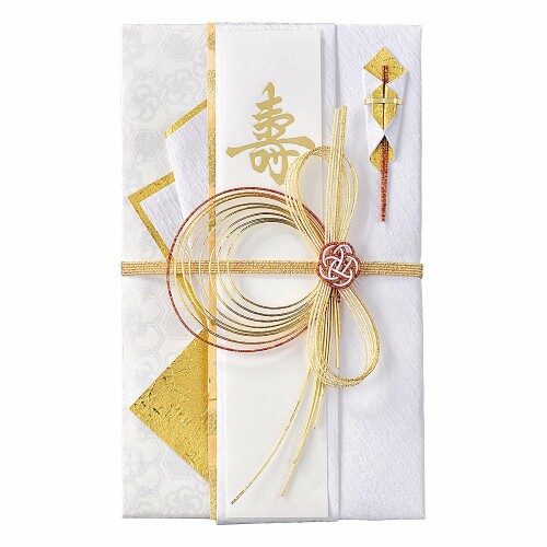 マルアイ(Maruai) 祝儀袋 結婚式 デザイン 和風 しろたえ 大金 梅 1枚 キ-661
