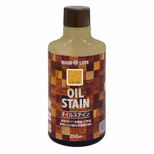 ニッペ(Nippe) ペンキ 塗料 WOODLOVE オイルステイン 250ML Sメープル 油性 屋内 ステイン 日本製 4976124517105