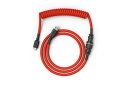 グロリアス(Glorious) Glorious グロリアス コイルケーブル キーボード レッド 赤 USB Type-C Type-A 取り外し可能な5ピンアビエーター付き ゲーミング キーボード ケーブル コイル coiled cable for gami