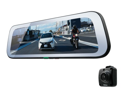 セルスター ドライブレコーダー デジタルインナーミラー 後方1カメラ CS-1000SM 前方カメラ増設可能 200万画素 FullHD HDR STARVIS 9.35インチ microSD(64GB)付 駐車監視機能 安全運転支援機能 GPSお知