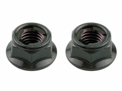 ポッシュフェイス(POSH FAITH) バイク用品 フランジ付ロックナット ステンレス ブラック 2個入 M8 900158-K2