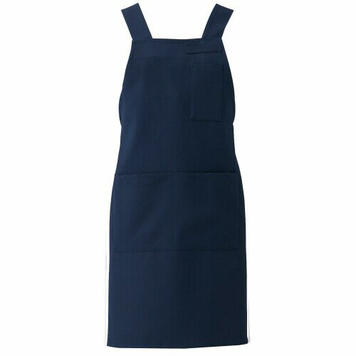 Sommelier Aprons - (アルベ) エプロン 胸当て H型 汚れにくい (高耐久/耐塩素/はつ油/制電) 全9色 ポケット豊富 簡単着用 飲食 スーパー サービス イベント 制服 衣裳 T8092 C-5 ダークネイビー L