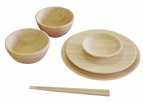 agney* お食い初め 6点セット 国産 天然竹製 食洗機対応 ノーマルタイプ