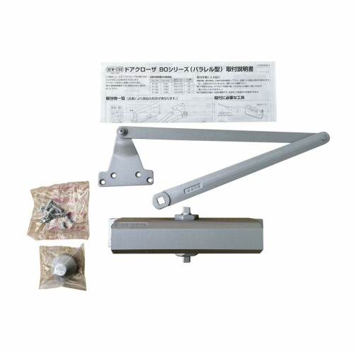Rakuten - 日本ドアーチェック製造 ニュースター パラレル型 ドアクローザ ストップなし シルバー P-84 1個