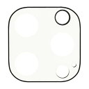 グルマンディーズ ノンキャラ iPhone 14 Pro / 14 Pro Max 対応 カメラカバー ホワイト IFT-142WH(2)