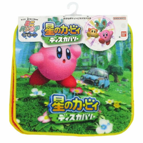 Thick - サロンジェ 星のカービィ 16503 ミニタオル3枚セット 878180 プチタオル タオルハンカチ 任天堂 kirby?