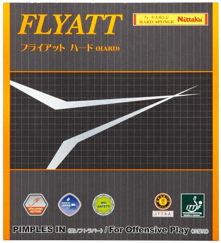 ニッタク(Nittaku) 卓球用裏ソフトラバー フライアット ハード AC (アクティブチャージ) NR-8562 ブラック 特厚