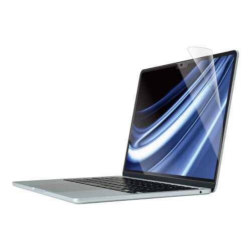 エレコム 液晶保護フィルム MacBook Air 13.6インチ 2022年 M2チップ搭載モデル用 超透明 指紋防止 抗菌 SIAA取得 エアーレス EF-MBA1322FLTG