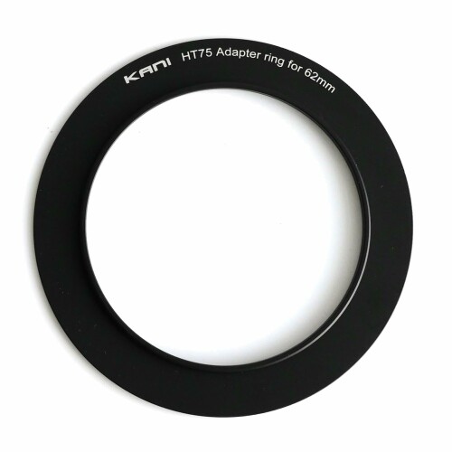 For Special Effects - KANI 75mm幅 HT75-62mm アダプターリング 75mm幅ホルダー「HT75」用 レンズ枠径62mm対応 角型フィルターアクセサリ アルミ製 807045