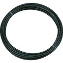 TRUSCO(トラスコ) ポリウレタンチューブ 4X2.5mm 10m巻 ブラック TEN-4X2.5-10-BK