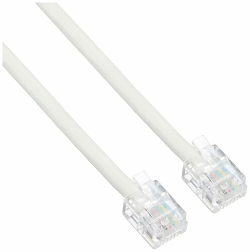 エルパ (ELPA) テレホンコード 電話線 6極4芯/6極2芯 兼用 15m TEW-T150