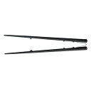 Willassist 楽々箸 ピンセットタイプ 22.5cm 樹脂製 2240541 黒