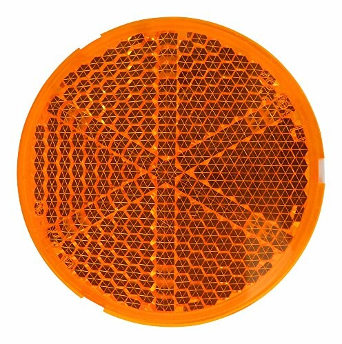 和気産業(Waki) 反射板 リフレクター 直径80mm 厚み10mm オレンジ 注意喚起 工場 駐車場 R-80 Z-12