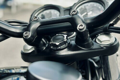 モートーン(Motone) ステムナット GODFATHER チタン ブラック/ポリッシュ T100/T120 SpeedTwin900 Scrambler900 MMU569 3
