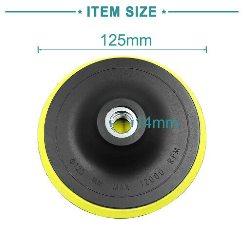 ACROPIX カーパッド バッキングプレート フックループ ポリッシャーバフ 125 mm M1...