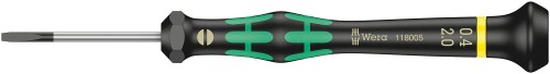Rakuten - WERA ヴェラ 精密用マイナスドライバー 先端サイズ2.0x0.40mm 軸長40mm 118005