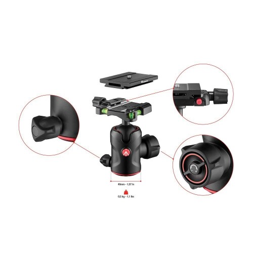マンフロット(Manfrotto) MH496-Q6センターボール雲台 アルカスイス互換クイックリ...