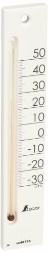 シンワ測定(Shinwa Sokutei) 温度計 プチサーモ スクエア たて ホワイト 20cm 48795