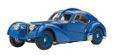 AUTOart 1/43 ブガッティ タイプ57SC アトランティック 1938 ブルー/ワイヤースポークホイール 完成品 50947