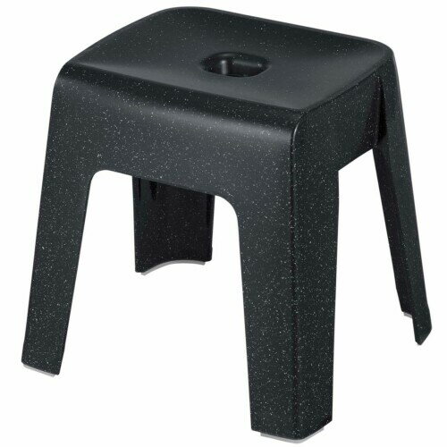 新輝合成 トンボ ユニード マグネット付 風呂椅子 Ag 抗菌加工 壁面にピタッとくっつく 場所を取らずに浮かせて収納 浴槽に引っ掛けられる 耐荷重100kg ブラックストーン 幅36×奥行32.5×