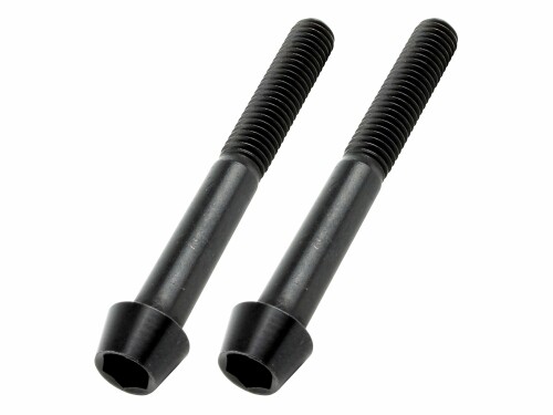 ポッシュフェイス(POSH FAITH) バイク用品 テーパーキャップボルト ステンレス ブラック 2個入 M6X50 900650-T9