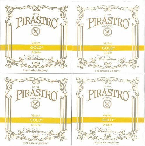 PIRASTROGold ゴールド バイオリン弦 EADGセット E線ボール