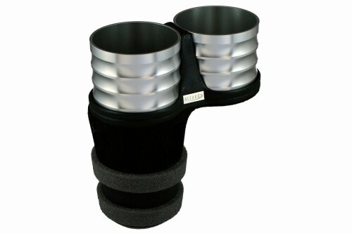 アルカボ（ALCABO） マルチポケット・シリーズ　『シルバー・カップホルダー (品番：AL-T107S)』 ■AUDI/BMW/HONDA/LEXUS/MINI/Tesla/TOYOTA/VW