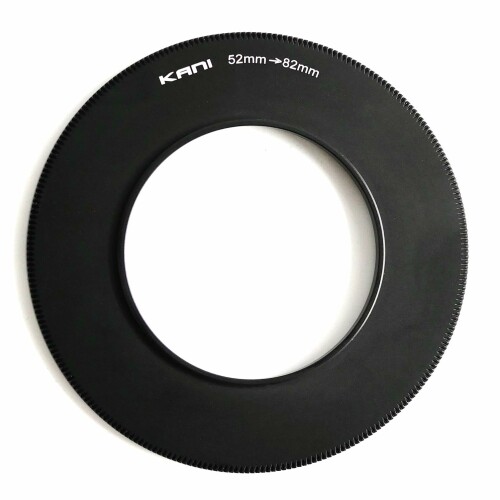 樂天商城 - KANI 52-82mm フィルター径変換アダプター ステップアップリング 薄枠 ローレット付 高精度機械加工品 簡易包装品 アルミ製 807069