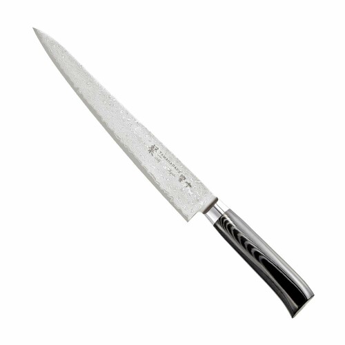 片岡製作所 特殊包丁 ブラック 240mm TAMAHAGANE 粲 響十 筋引き SNK-1113
